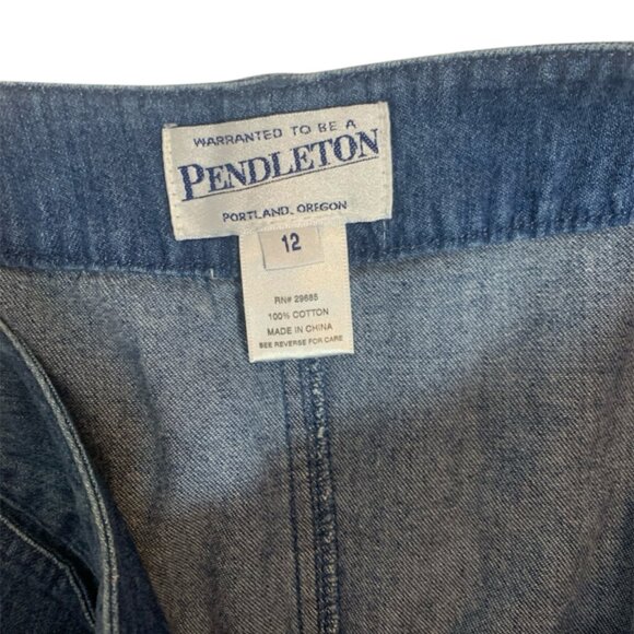Pendleton Denim Skirt size 12 - Picture 2 of 4
